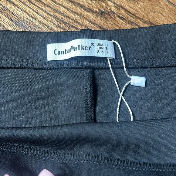 Black ponte mini skirt - Picture 4 of 5